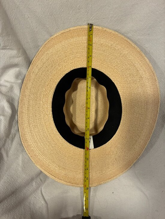 Vintage Straw Boater Hat w/ Braided Horsehair Band & Tassel main image 4